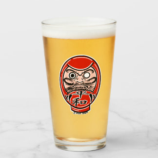 Daruma Doll Craft Beer Pint Glass Glas