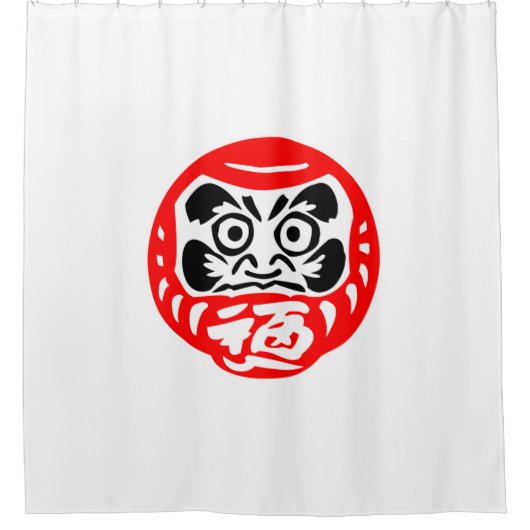 Daruma doll douchegordijn (Voorkant)