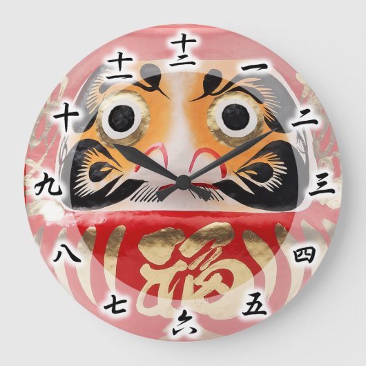 Daruma doll grote klok (Voorkant)