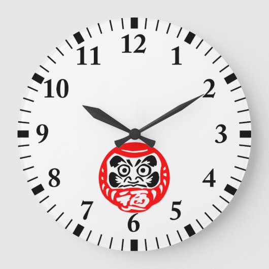Daruma doll grote klok (Voorkant)