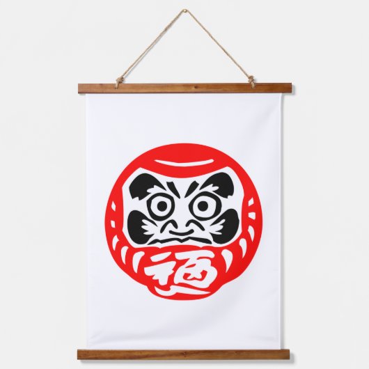 Daruma doll hangend wandkleed (Voorkant)