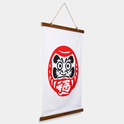 Daruma doll hangend wandkleed (Gebogen)