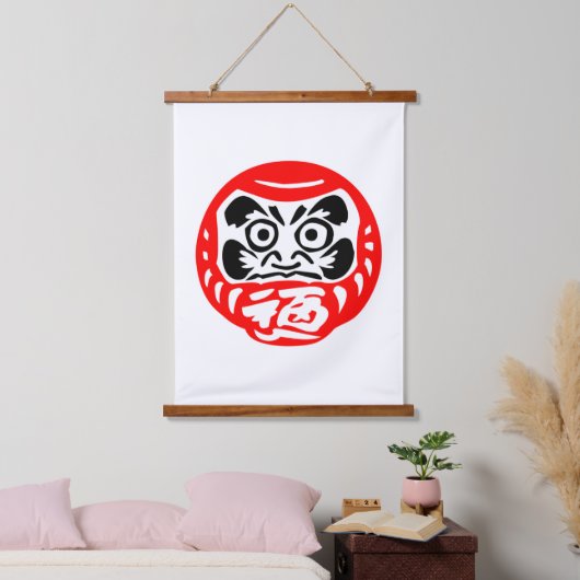 Daruma doll hangend wandkleed (Slaapkamer)