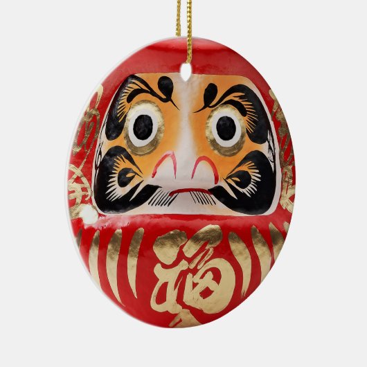 Daruma doll keramisch ornament (Rechts)
