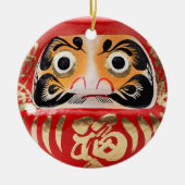Daruma doll keramisch ornament (Voorkant)