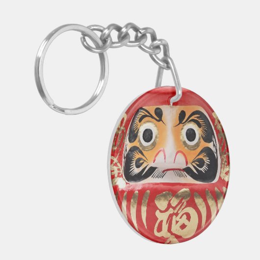 Daruma doll sleutelhanger (Voorkant Links)