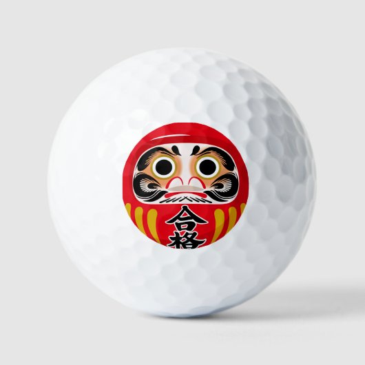 Daruma doll (traditional Japanese good luck charm) Golfballen (Voorkant)