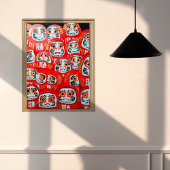 Daruma Dolls schilderij van Alfred Fox Canvas Afdruk