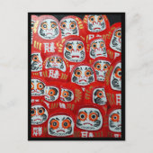 Daruma Dolls Schilderij van Alfred Fox Collectable Briefkaart (Voorkant)