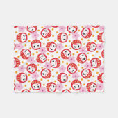 Daruma Fleece Deken (Voorkant (Horizontaal))