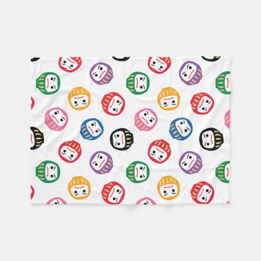 Daruma Fleece Deken (Voorkant (Horizontaal))