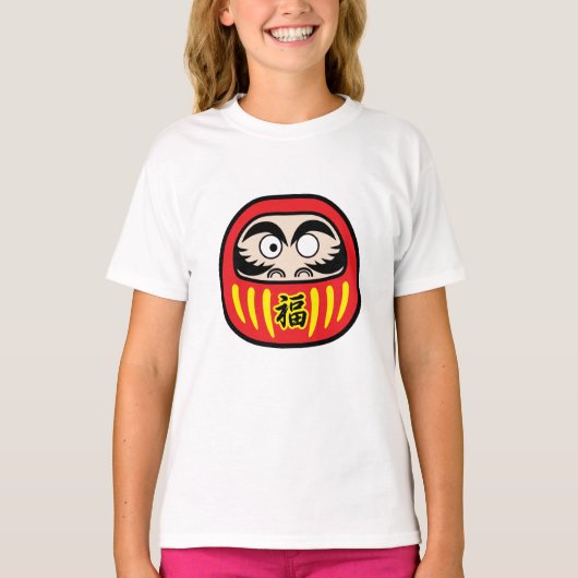 Daruma Good Fortune Doll T-shirt (Voorkant)