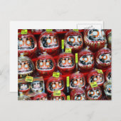 Daruma Good Luck Dolls of Japan Briefkaart (Voorkant / Achterkant)