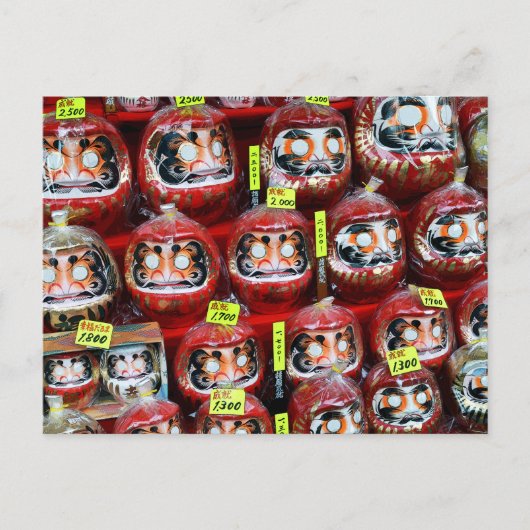 Daruma Good Luck Dolls of Japan Briefkaart (Voorkant)