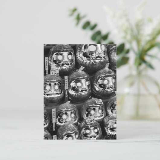 Daruma Good Luck Dolls of Japan Briefkaart (Staand voorkant)