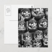 Daruma Good Luck Dolls of Japan Briefkaart (Voorkant / Achterkant)