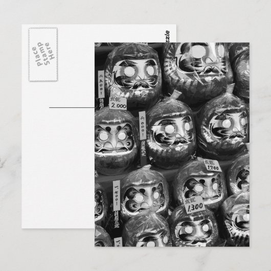 Daruma Good Luck Dolls of Japan Briefkaart (Voorkant / Achterkant)