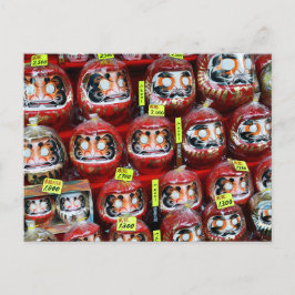 Daruma Good Luck-poppen uit Japan Briefkaart