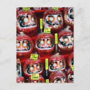 Daruma Good Luck-poppen uit Japan Briefkaart