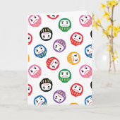 Daruma Kaart (Gele Bloem)