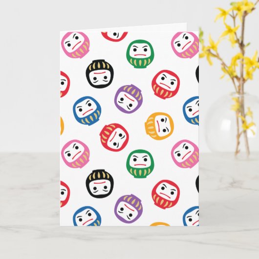 Daruma Kaart (Gele Bloem)