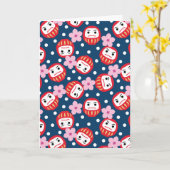 Daruma Kaart (Gele Bloem)