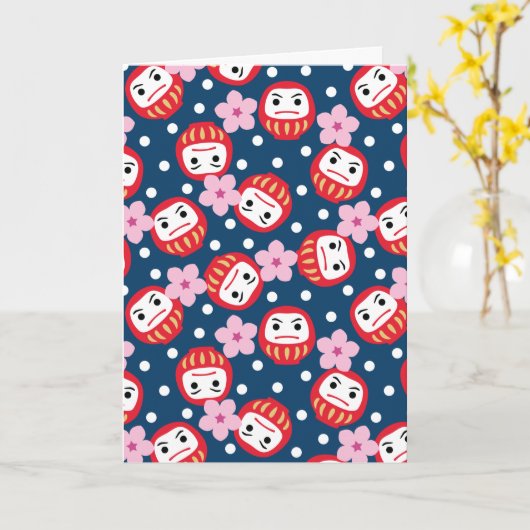 Daruma Kaart (Gele Bloem)