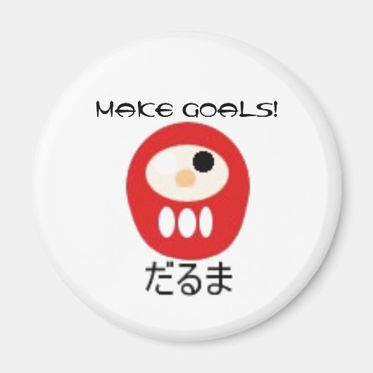 Daruma, maak doelpunten! magneet (Voorkant)