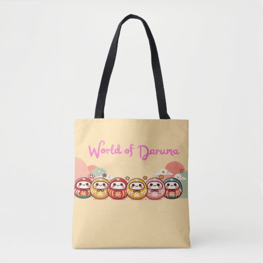Daruma-manie Tote Bag (Voorkant)