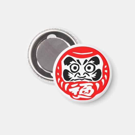 Daruma pop Magneten (Voorkant / Achterkant)