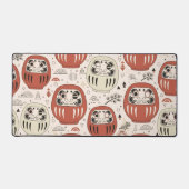 Daruma-pop Minimalist - Japandi Veel Geluk Bureaumat (Voorkant)
