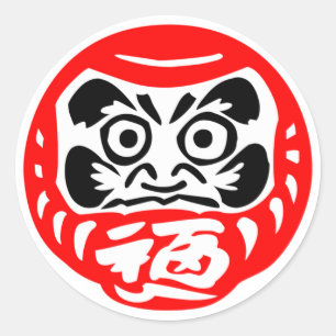 Daruma pop stickers