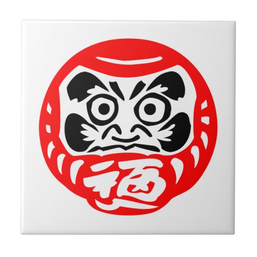 Daruma pop tegeltje (Voorkant)