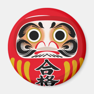 Daruma-pop (traditioneel Japans geluksbrengend voo Magneet