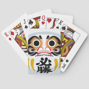 Daruma-pop (traditioneel Japans geluksbrengend voo Speelkaarten
