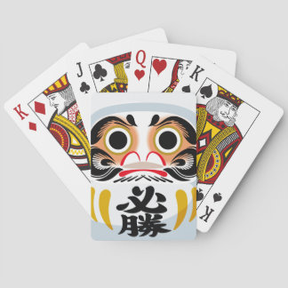 Daruma-pop (traditioneel Japans geluksbrengend voo Speelkaarten