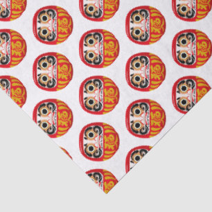 Daruma-pop (traditioneel Japans geluksbrengend voo Tissuepapier