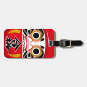 Daruma-pop (traditionele Japanse geluksbrenger) Bagagelabel (Voorkant horizontaal)