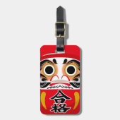 Daruma-pop (traditionele Japanse geluksbrenger) Bagagelabel (Voorkant verticaal)