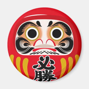 Daruma-pop (traditionele Japanse geluksbrenger) Magneet