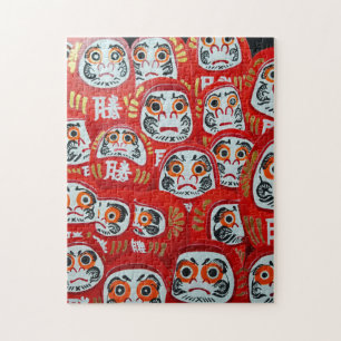 Daruma-poppen geschilderd door Alfred Fox Legpuzzel