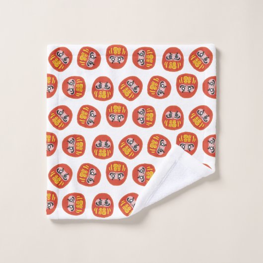 Daruma Rolling Bad Handdoek (Wasdoekje)