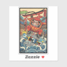 Daruma Skateboard – Japanese Ukiyo-e Street Art