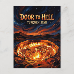 Darvaza-gasveld Turkmenistan Briefkaart