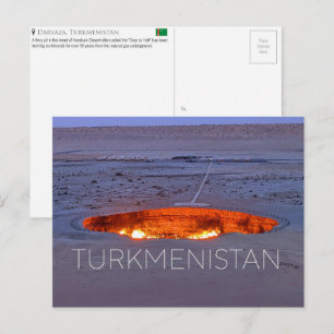 Darvaza, Turkmenistan Reisansichtkaart Briefkaart