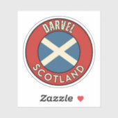 Darvel, Scotland Sticker (Vel)
