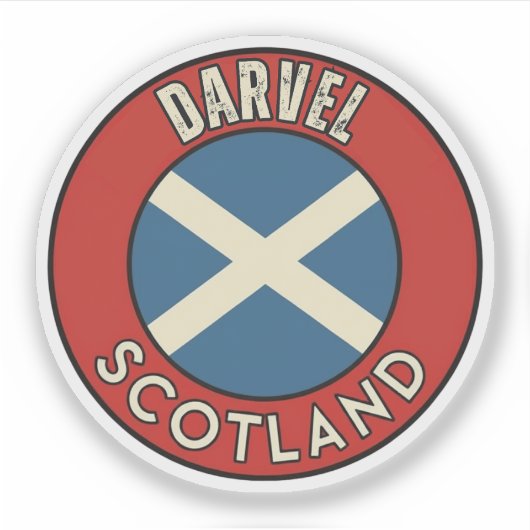 Darvel, Scotland Sticker (Voorkant)