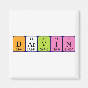 Darvin periodieke table name magnet