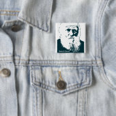 Darwin Afbeelding. Knoop Vierkante Button 5,1 Cm (In situ)