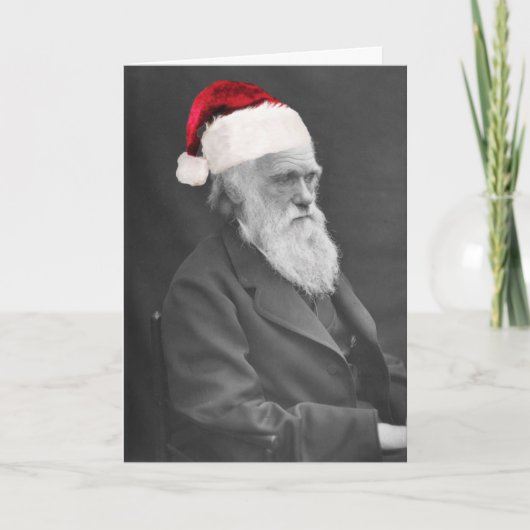 Darwin Atheïst Christmas Kaart - Groeten van het s (Voorkant)